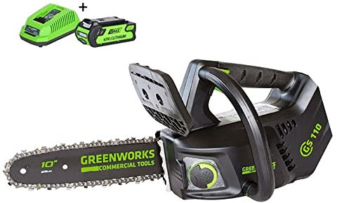 Greenworks 40V 40 cm Brushless Kettensäge 40V - 40cm - 1 Akku 4,0 Ah - 1 Ladegerät - GD40CS18K4