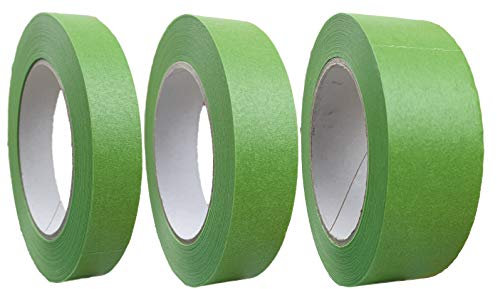 varivendo 3er Set Profi+ Feinkreppband 19 mm, 25 mm und 38 mm x 50 m (grün)