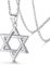 Davidstern Anhänger Damen Halsketten aus 925 Sterling Silber Hexagon Anhänger Sechs Punkt Charm Schmuck Jüdische Schmuck Religiöse Judaica