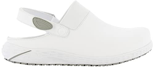 SAFETY JOGGER Arbeitsschuhe Damen - DANY - Leichter, Bequemer Arbeitsschuh mit Klettverschluss, ideal für Pflege, Küche oder Innenbereich, rutschfest und Stoßdämpfend Sicherheitsclog EU 40, Weiß