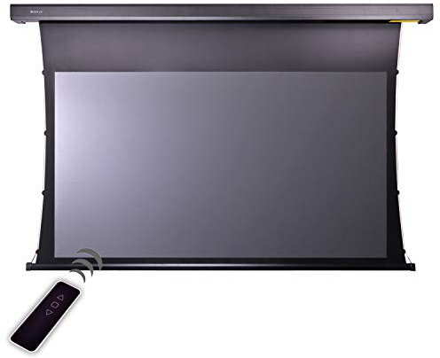 HiViLux® Tension CLR/ALR Motor Leinwand Dualspann System für UST-Beamer/Laser TV: HiViPrism Cinema HDR Hochkontrast/8K/4K/3D (120Zoll 16:9 Bild:265x149cm Schwarz)