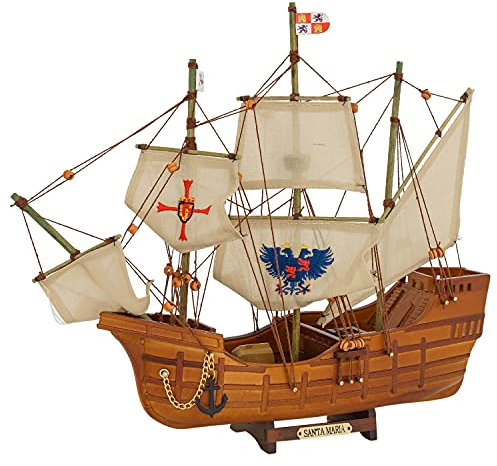 aubaho Modellschiff Santa Maria Kolumbus Schiff Segelschiff Antik-Stil kein Bausatz