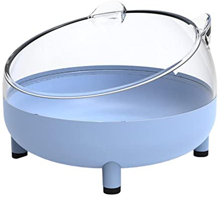 predolo Hamster Sandbad Box Badewanne Käfig Toilette Sandbad Container Kleintier Badehaus für Igel, Ratte, Eichhörnchen, Haustier Lebensraum Zubehör, Blau