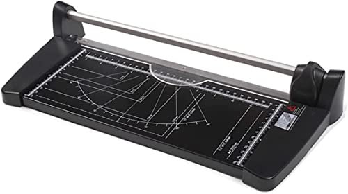HACSYP papierschneider Papierschneider Guillotine, A2 A3 A4 Kommerzieller manueller Papierschneider mit Maßstabslineal und Führungsschiene for Büro/Heimwerker/Schule/Hausgebrauch (Size : A3)