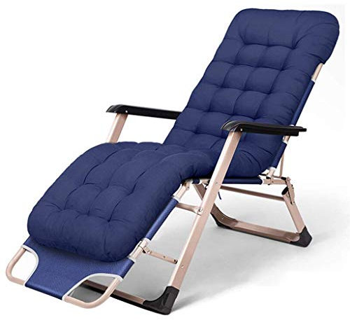 CRBUDY Klappbarer Liegestuhl mit Armlehne, Klappstuhl, Bürostuhl, verstellbar, belastbar, robust, atmungsaktiv, rutschfest, langlebig, Loungesessel (F)