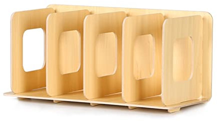 KHLMSRXJ Aufbewahrung von Schallplatten, CD-Aufbewahrungsbox, Retro-CD-Hüllen-Organizer für die Aufbewahrung und Organisation von Medienregalen, offener Aufbewahrungsbehälter aus Holz für C