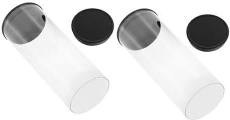 BESPORTBLE 2stücke Transparenter Golfballhalter Aus Kratzfeste Golfballröhre Kompakter Golfballbehälter Für Lagerung Praktische Golfballaufbewahrungsbox Golfballträgerbox Für Golfliebhaber