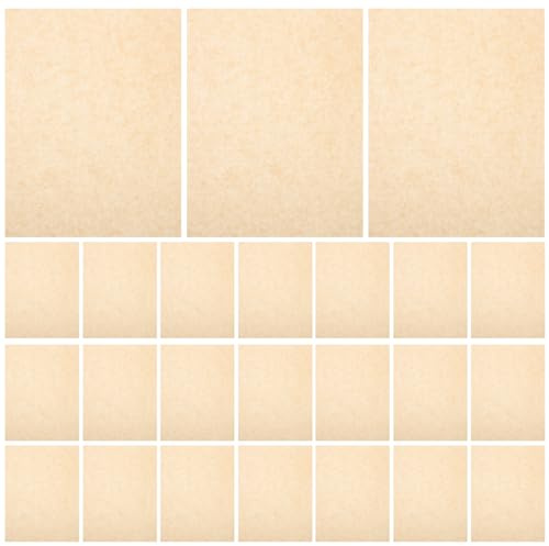 ABOOFAN Papier Cuisson Résistant À L'Huile 100 Feuilles 9.84X7.87 Pouces Papier Ciré Alimentaire Jetable Pour Cuisson Grillades Fritures Et Emballage Sandwich