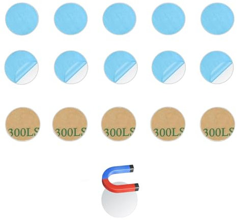 LIANRISES 110 Pezzi 15mm Placche Metalliche Adesive Universale, Metallplatte für Magnete, Piastra Porta Cellulare In Metallo Adesiva Calamita, Magneti Adesivi Per Tonie, Supporto Cellulare