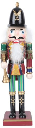 MAGICLULU Christmas Nutcracker Soldier Ornaments Wooden Puppet Doll for Xmas Home Decor Painted Walnut Soldier for Christmas Crafts and Festival Adorn