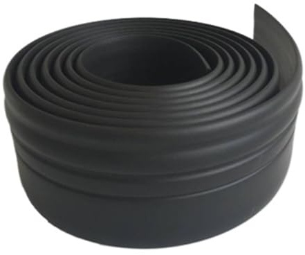 GMVZGQW Selbstklebende Sockelleiste, Wandfliesenaufkleber, Bordüre, Haus, Wohnzimmer, dekorativ, wasserdicht, Wanddekoration für den Innenbereich, Schwarz, 6 cm breit, 1 m