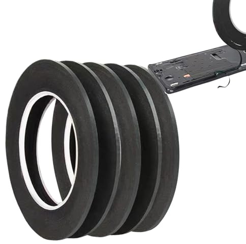 Wisylizv Lot de 5 rubans adhésifs double face à haute viscosité pour téléphone portable, tablette et ordinateur portable LCD | Ultra fin et résistant à la poussière