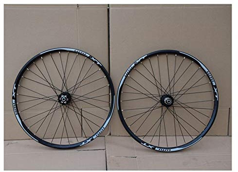 MTB Fahrrad Laufradsatz 26 27.5 29 In Mountainbike-Rad Double Layer Alufelge Abgedichtetes Lager 7-11 Geschwindigkeit Cassette Hub Scheibenbremse 1100g QR(E_26in)