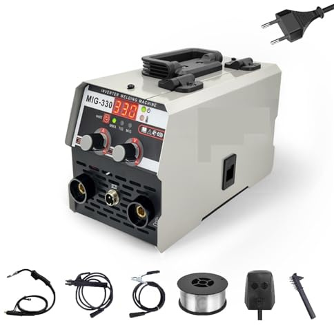 NIWPPKIMX Welding Machine 330 /TIG/MMA 3 in 1 multifunctiona inverter cooperation tool for gasles and manual electrode welding(MIG 330 EU)