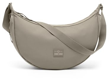 Johnny Urban Bolso Bandolera Mujer Hombres Gris - Ally Large - Half Moon Bag - Bolso Riñonera de Media Luna - Bolso Grande Redondo con Correa Ajustable - Repelente al Agua