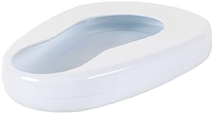 LOLIPPYY Bassin de Lit Portable en Émail Résistant pour Patients Alités Protection Anti-Éclaboussures Conçu pour Soins à Domicile et Établissements