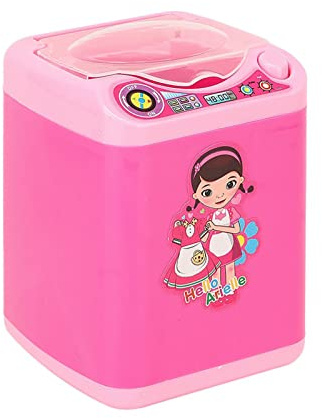 EMUKOEP Machine à Laver électrique, Jouet, Design de Dessin animé Mignon pour Enfants, Mini Jouet de Développement des Mouvements Fins