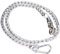 Kerbl 321416 chaîne d'attache avec revêtement PVC 140 cm, crochet anti-panique et karab