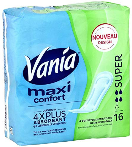 Vania Maxi Confort Super Damenbinden, 1 Packung mit 16 Stück