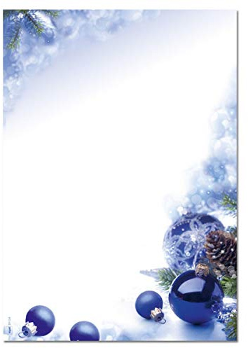SIGEL DP034 Christmas writing paper Blue Harmony, A4, 90 gsm, 100 sheets