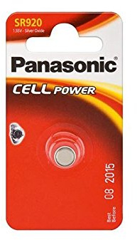 Panasonic Power El) 370/SR920 SR69 (371 1.55 V Silver Oxide Button Cell Batteries Pack of 3