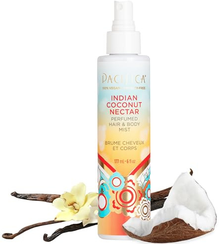 Pacifica Beauty Indian Coconut Nectar Hair & Body Mist, Functional Fragrance For A Calming Experience, Paraben-Free, Vegan & Cruelty-Free, 5 Fl Oz