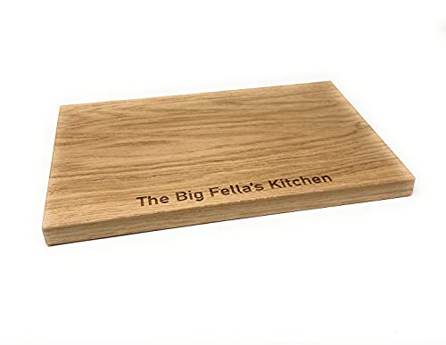 Personalised 30 cm Solid Oak Chopping Serving Cheese Board - Engraved with Any Message