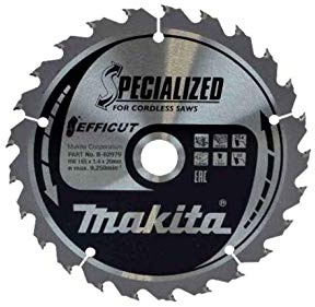 Makita B-62979 165mm x 20mm x 25T Efficut Blade