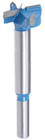 sourcing map Forstner Drill Bits 22mm, Tungsten Carbide Wood Hole Saw Auger Opener Woodworking Hinge Hole Drilling Boring Bit Cutter (Blue, Gray)