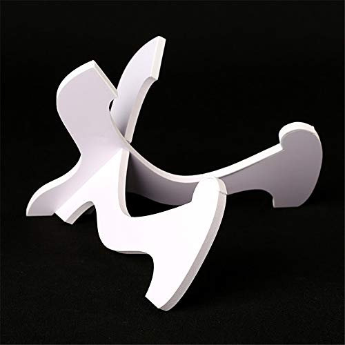 【Third Generation】:white Ukulele Stand Wooden Portable Folding Ukulele Stand Holder Show Display Stand with [Soft Leather Edges] for Mandolins and Violins - Ukulele Accessories