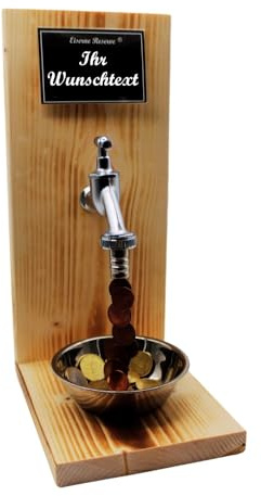 Genial-Anders Personalisierte Geschenke Geld für Männer Frauen originelle lustige Geschenkidee mit Namen personalisierbar - Eiserne Reserve Geldhahn - Papa Mama Geburtstag Hochzeit