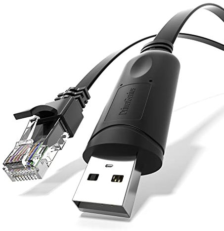 DriverGenius USB till Console Rollover Adapter - RJ45-Gränssnitt, Plattformsoberoende Kompatibilitet för PC/Mac, Verktyg för Nätverkshantering och Felsökning av Enheter (U2RJ45-A)