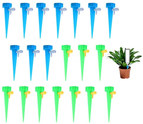 20 Pcs Riego por Goteo Automático Kit, Riego por Goteo Automático,Ajustable Dispositivo de Riego, Dispositivo de Riego de Plantas，para Jardín Bonsáis y Flores Riego goteo botella