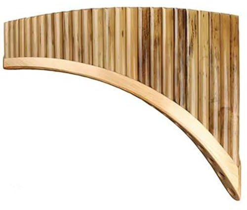 Professionelle Panflöte 25 Pfeifen Panflöte Hochwertiges Instrument Panflöte Panflöte G-Tonart Handgefertigtes Holzblasinstrument In G-Tonart (Color : Left)