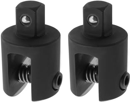 VGOL 2 Pièces Disjoncteur d'entraînement de 1/2 Pouces Prise de Tête de Barre d'articulation Bras Solide Tête de Barre d'alimentation Clé de Roue Joint d'articulation Noir