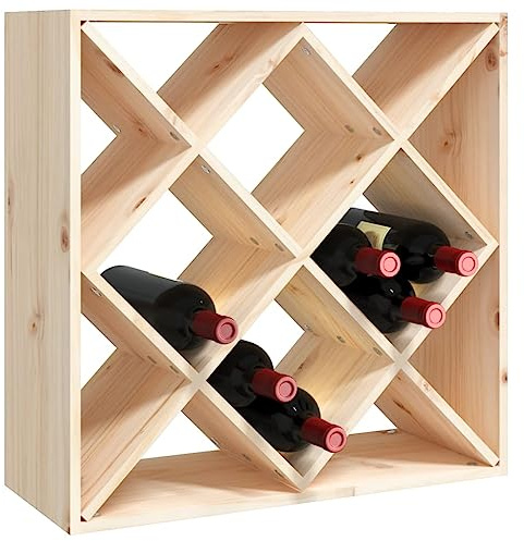 Generisch Kangmusi Weinregal 62x25x62 cm Massivholz Kiefer,821542kangmusi