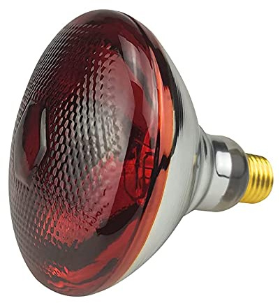 DaoWhisper Lampada Riscaldante A Infrarossi, Lampada Infrarossi Riscaldamento Per Pulcini, Lampada A Infrarossi Per Animali Domestici Cuccioli Pollaio O Canile, Ideale Per Allevamenti (200W)