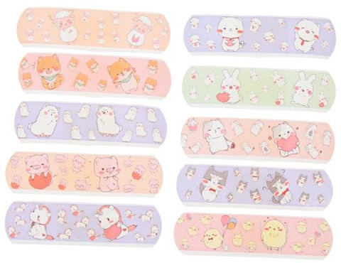 Ipetboom Waterproof Bandages 120Pcs/Box Breathable Cute Cartoon Stickers for Boys and Girls Emergency Aid