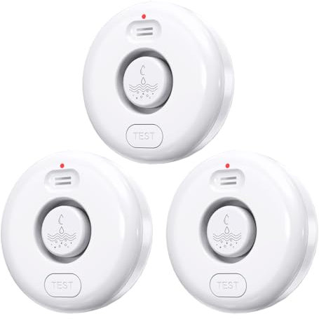 RUIKORING Water Leak Detector for Home 3 Pack, Driping Leakage Detectors
