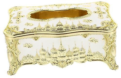 Alipis Tissue Box Im Vintage-Stil Taschentuchbox-Abdeckung Aus Robustem Material Papiertüten-aufbewahrungsorganizer Für Zuhause Oder Büro Raum Für Papiertücher