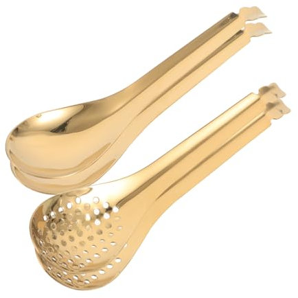 ABOOFAN 4pezzi Cucchiai Da e Zuppa in Acciaio Inossidabile Colino Per Filtrare Salse e Delicati Cucchiaio Da Buffet Manico Lungo Utensili Cucina Per Ristoranti e Case