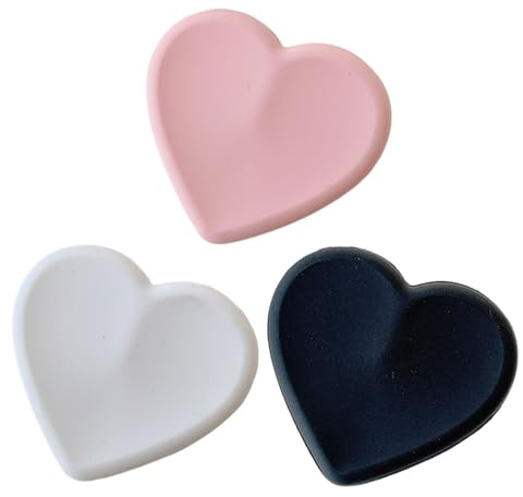 3 Pieces Of Love Mobile Phone Holder, Mobile Phone Handle On The Back Of The Mobile Phone, Support On The Back Of The Mobile Phone, Removable Bracket, And Mobile Phone Grip (Pink, Black, White).