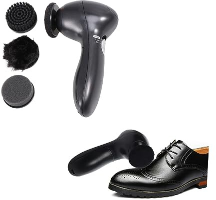 FRCOLOR Portable Battery Operated Shoe Polishing Brush Kit Wire Brush for Sneaker Cleaning