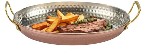Arroopu Plat de Service,Plateau Ovale à Poignées | Plateau Microondable pour Cuisson Repas Viande Apéritif Présentation Restaurant Fruits de Mer Service