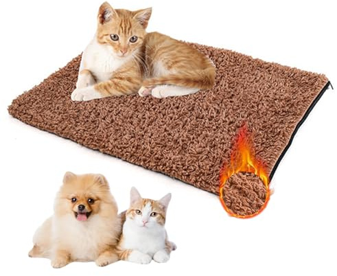 BSITSSS Coperta Autoriscaldante per Gatti Cani, Coperta Addensato per Animali Domestici, Nuovo Arrivo Soffice CopertaAutoriscaldante per Gatti, MorbidaCoperta Termica per Gatto, Cane