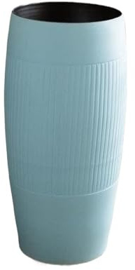Piédestal peu encombrant Lavabo sur pied simple en céramique bleue avec robinet et kit de vidange d'extérieur