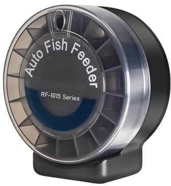 HENYGEN Automatischer Fischfutterautomat mit 15 Fächern und Fütterungsfrequenz für Ernährung, programmierbarer Lieferant, automatischer Lieferant für Marinepark
