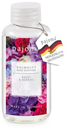 pajoma® Raumduft Nachfüllflasche 100 ml, Roses & Berries | Nachfüller für Lufterfrischer | intensiver und hochwertiger Duft in Premium Qualität