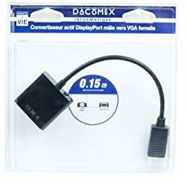 Dacomex blister displayport vers vga cordon 15CM