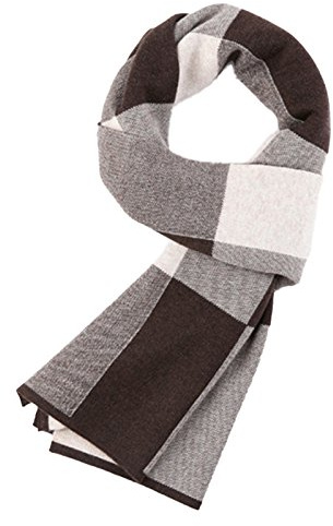 WANYING Winter Herbst Herren Strickschal 6% Wolle Gestrickter Schal Casual Business Gentleman - 180 * 30 cm Gestreift